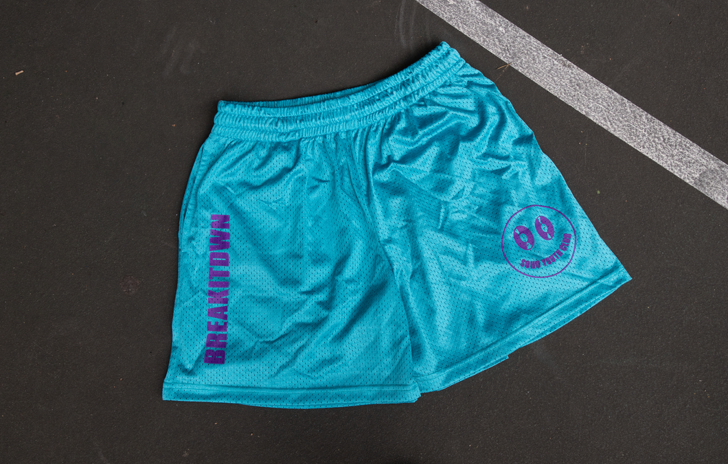 TEAL/PURPLE SHORTS