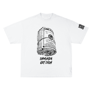 White 'CASH' T-Shirt